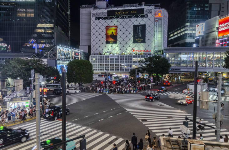 81 - Tokyo - barrio de Shibuya - gran cruce